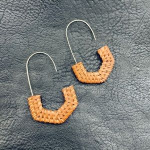 Rattan Weave Earrings